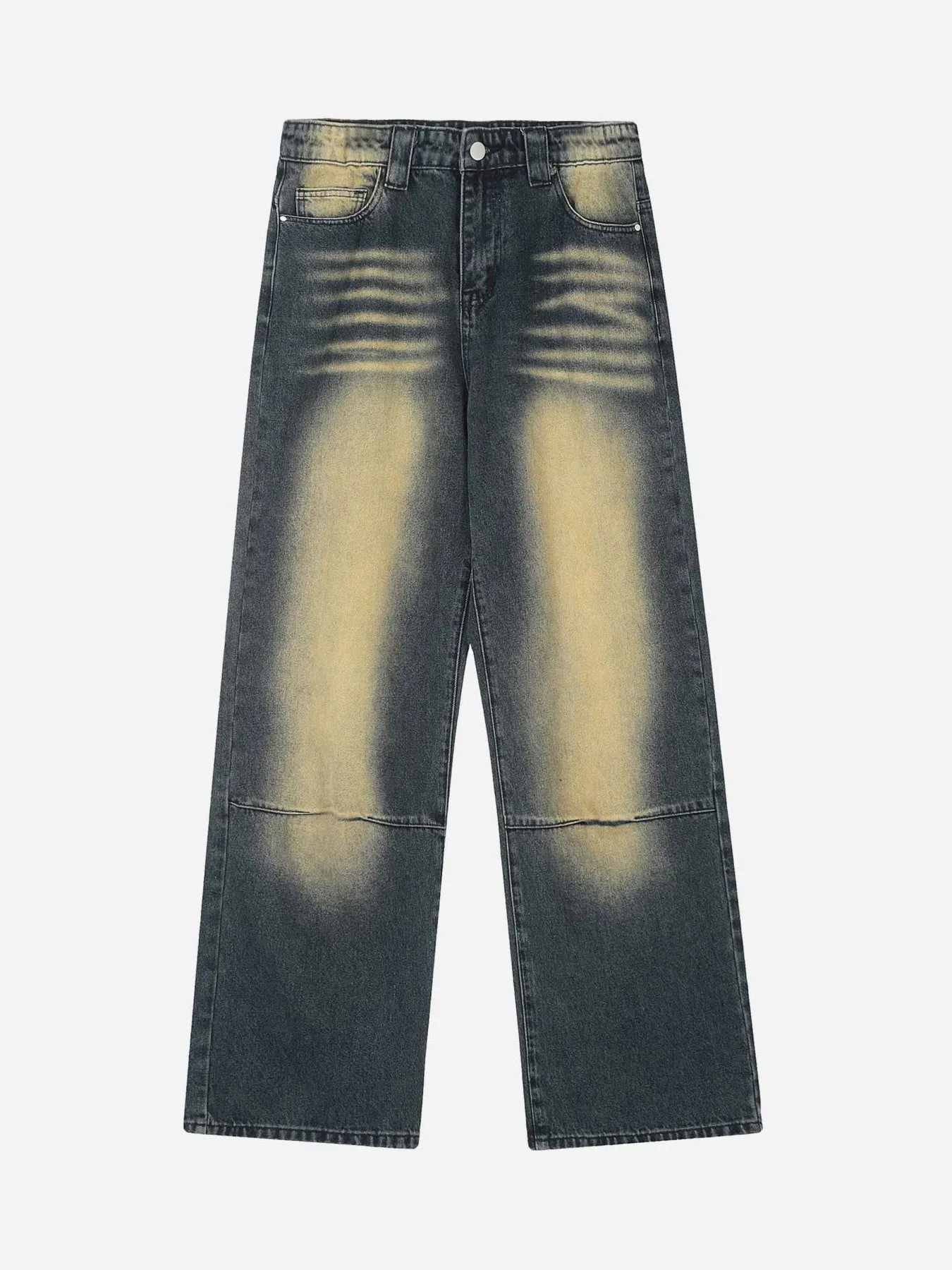 1984 American Gothic Letter Embroidered Jeans - 1936