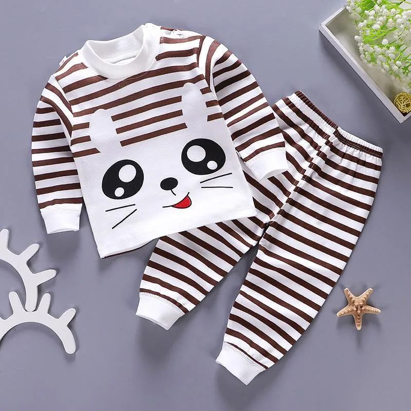 2-piece Stripes Pajamas & Pants for Children Boy