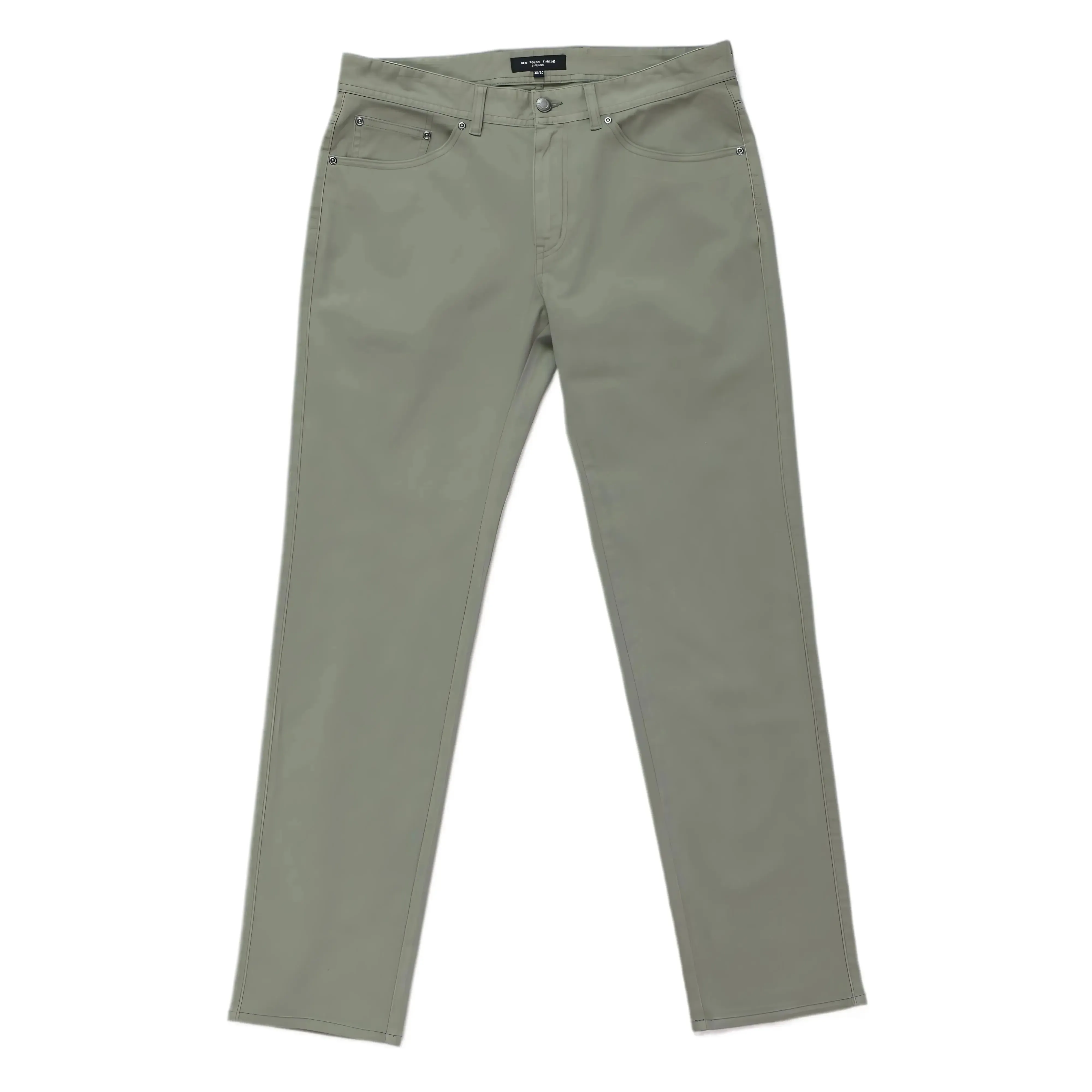 365 | Olive Stretch Cotton Sateen 5 Pocket Pants