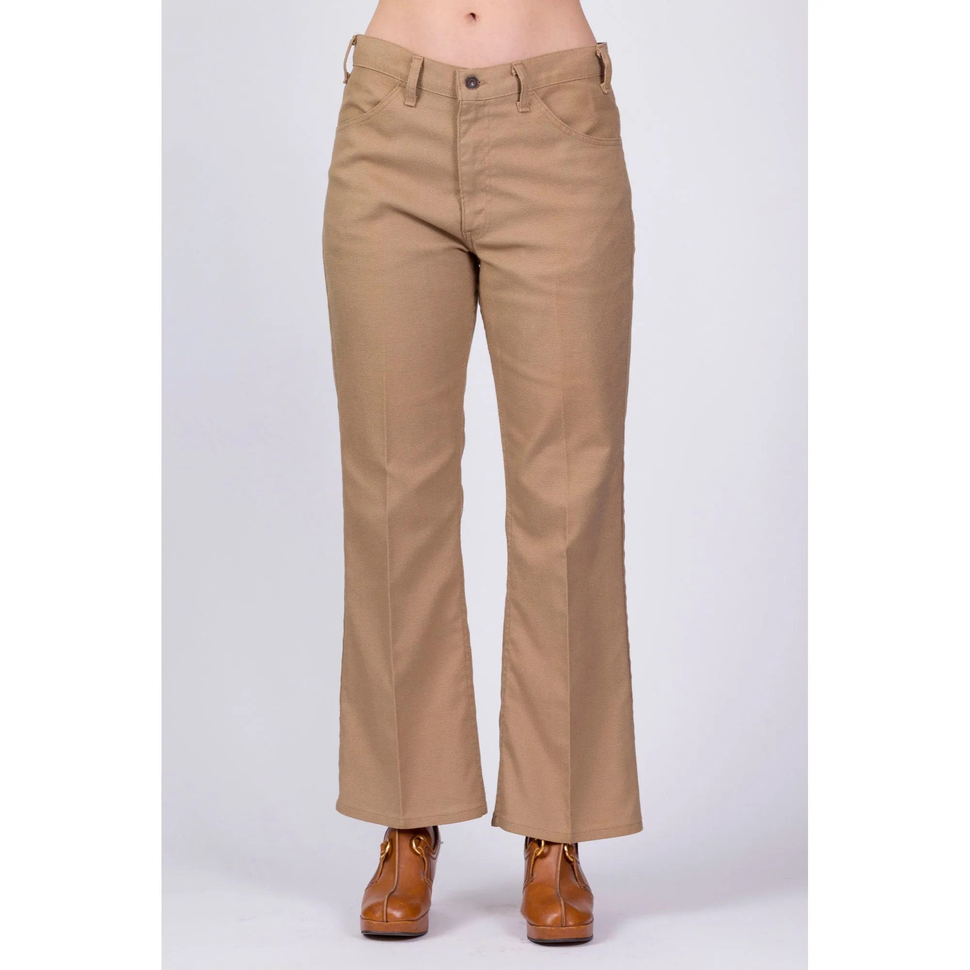 70s Levi's Sta-Prest Tan Trousers - Men's Medium, 33"