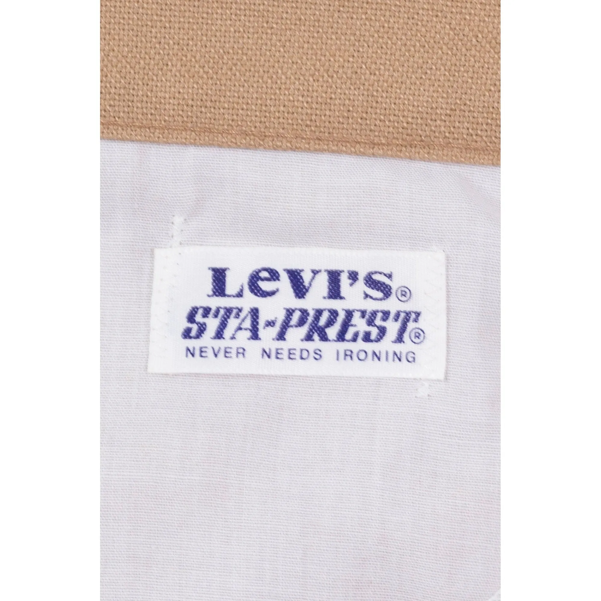 70s Levi's Sta-Prest Tan Trousers - Men's Medium, 33"