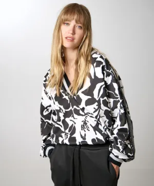 Access Fashion Floral Blouse With Rib Neckline