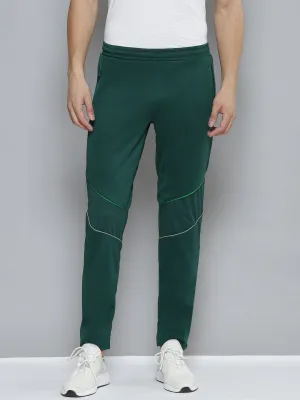 Alcis Men Green Solid Slim Fit Running Track Pants