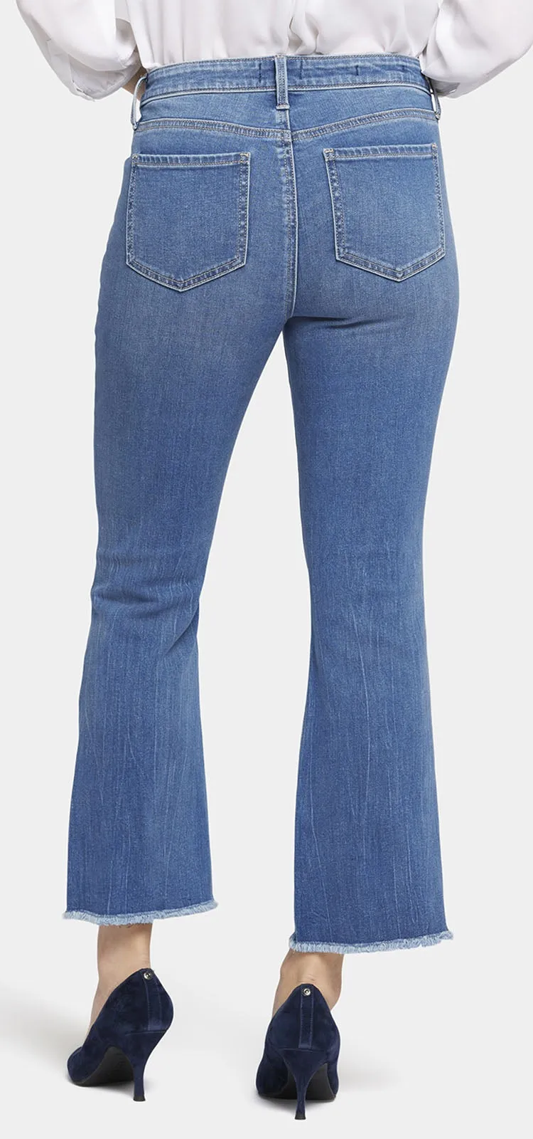 Barbara Bootcut Ankle Jeans Mediumblauw Premium Denim | Fairmont