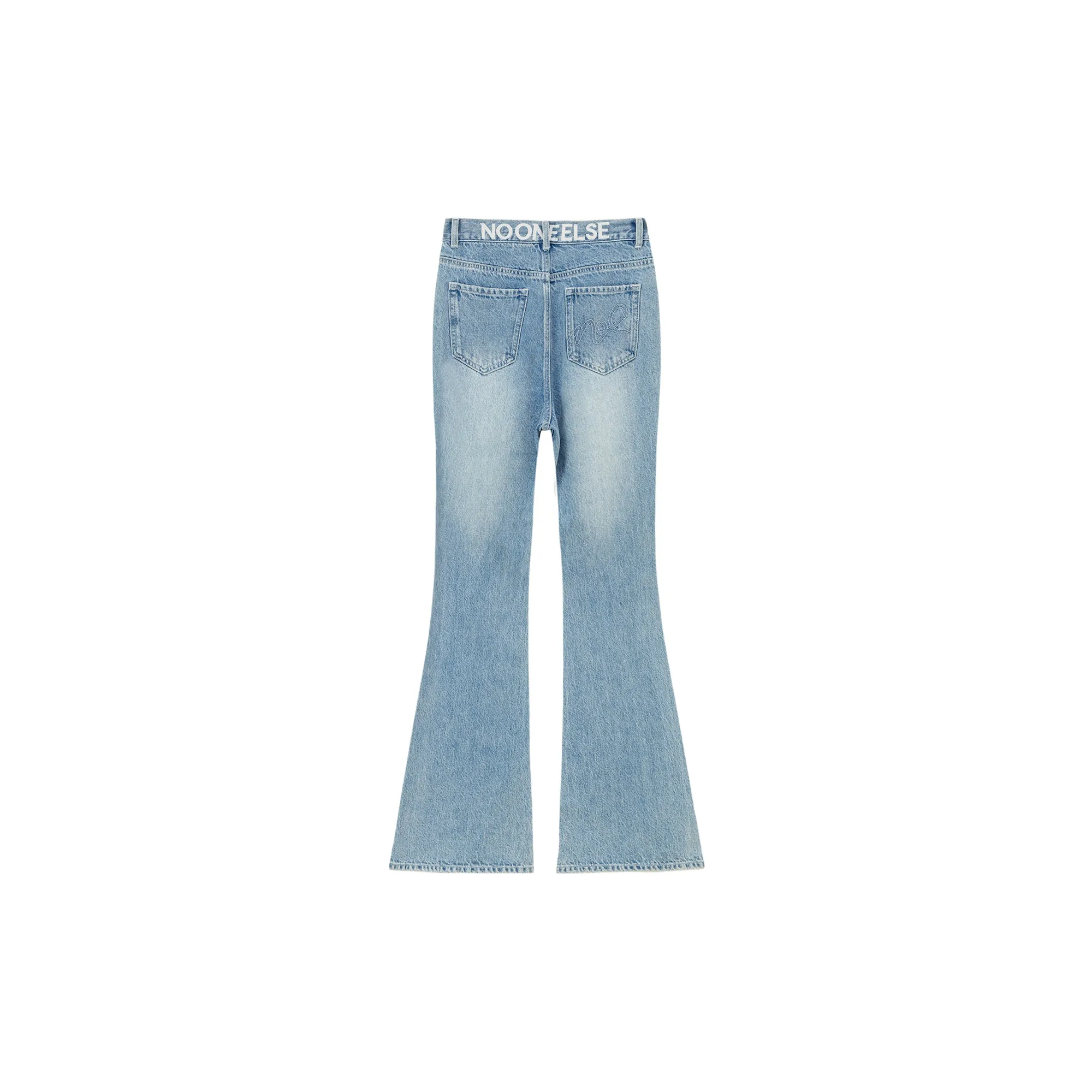 Basic Washed Bootcut Jeans