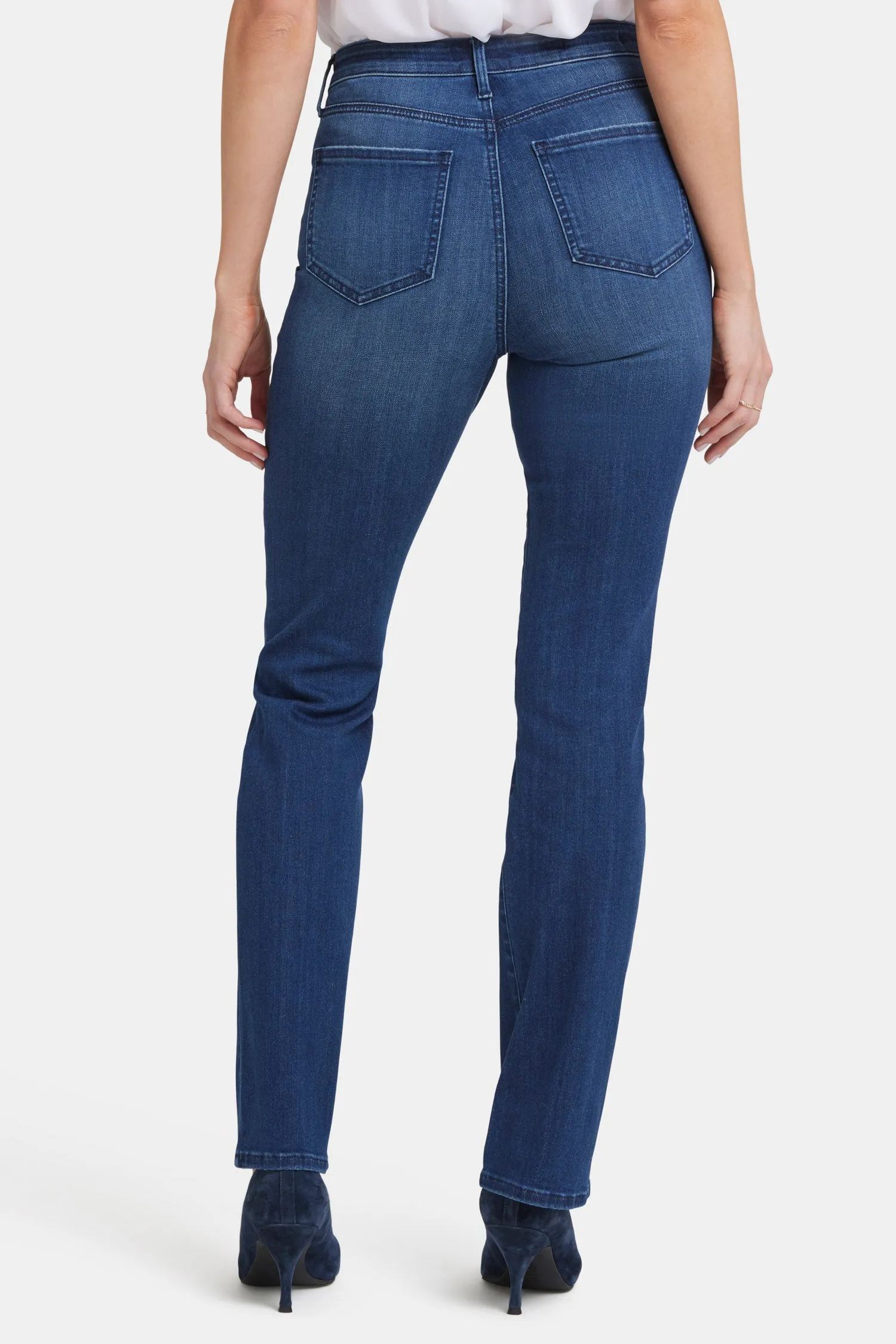 Billie Mini Bootcut Jeans In Petite - Moonlight