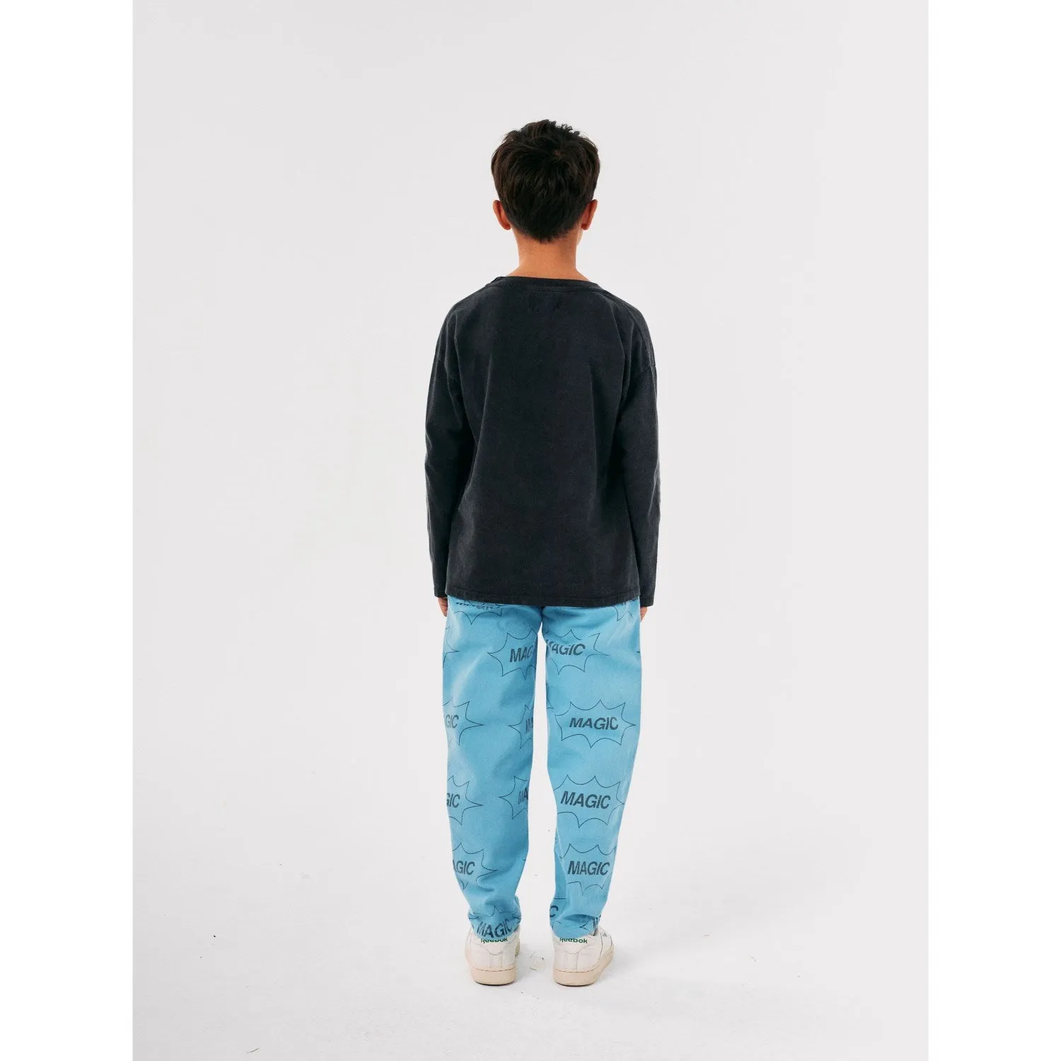 Bobo Choses Light Blue It'S Magic All Over Denim Baggy Pants