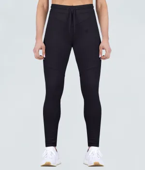 Born Tough Contoured Black Running Tracksuit Jogger Leggings for Women