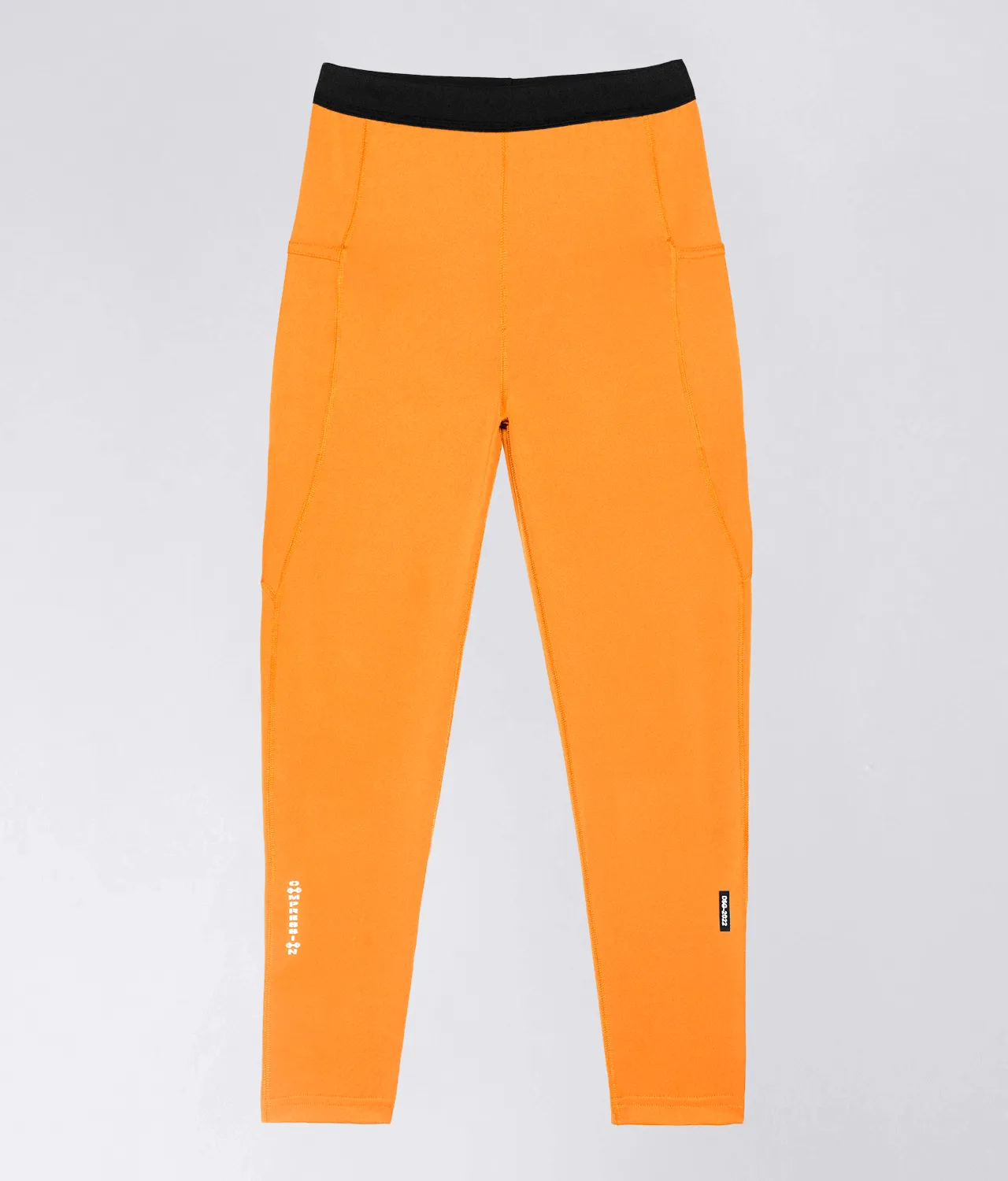 Born Tough Side Pockets Compression Running Pants For Men Orange