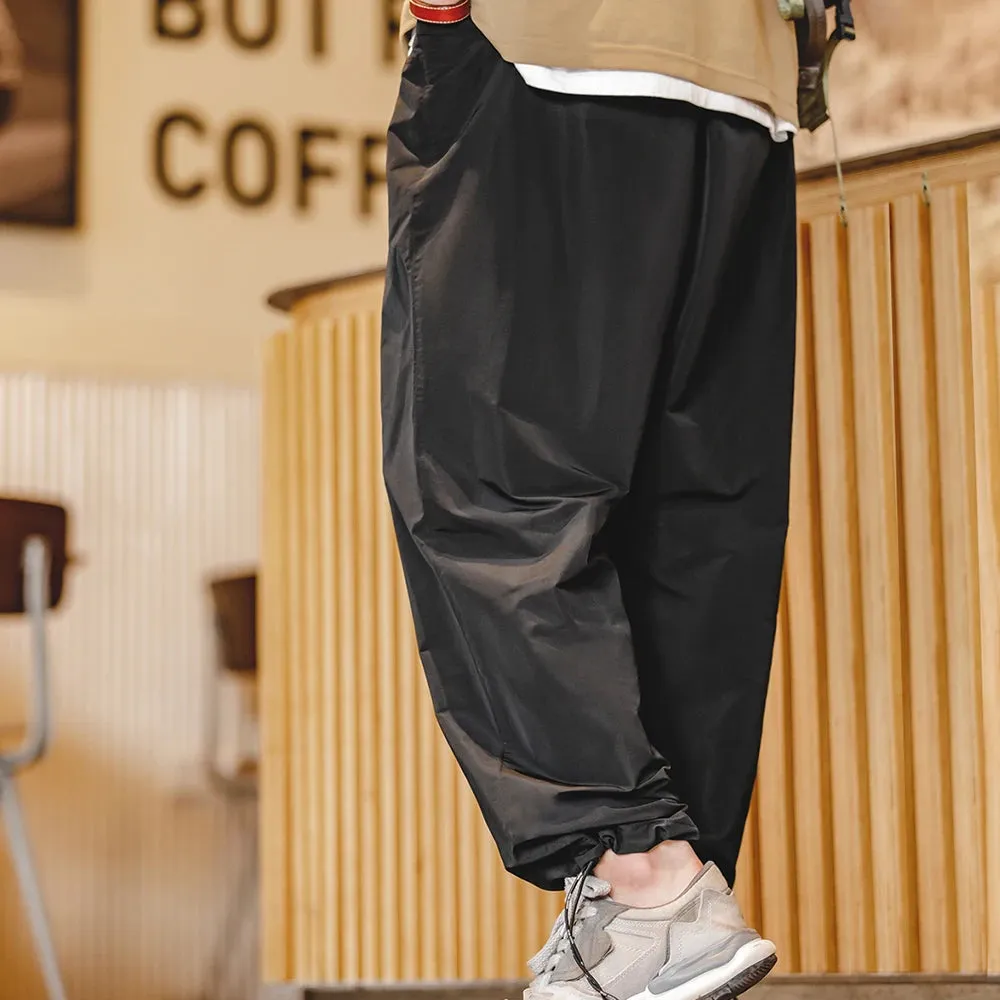 Casual Memory Fiber Wide Leg Pants - Straight Breathable Trousers