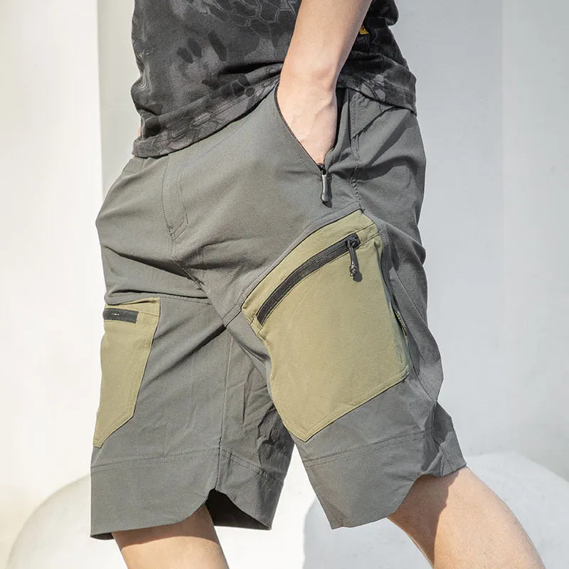 CASUAL WEAR-RESISTANT MULTI POCKET BREATHABLE AND QUICK DRYING CARGO SHORTS