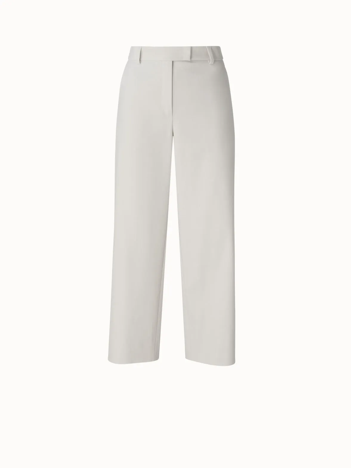 Christelle cotton silk double face cropped pant