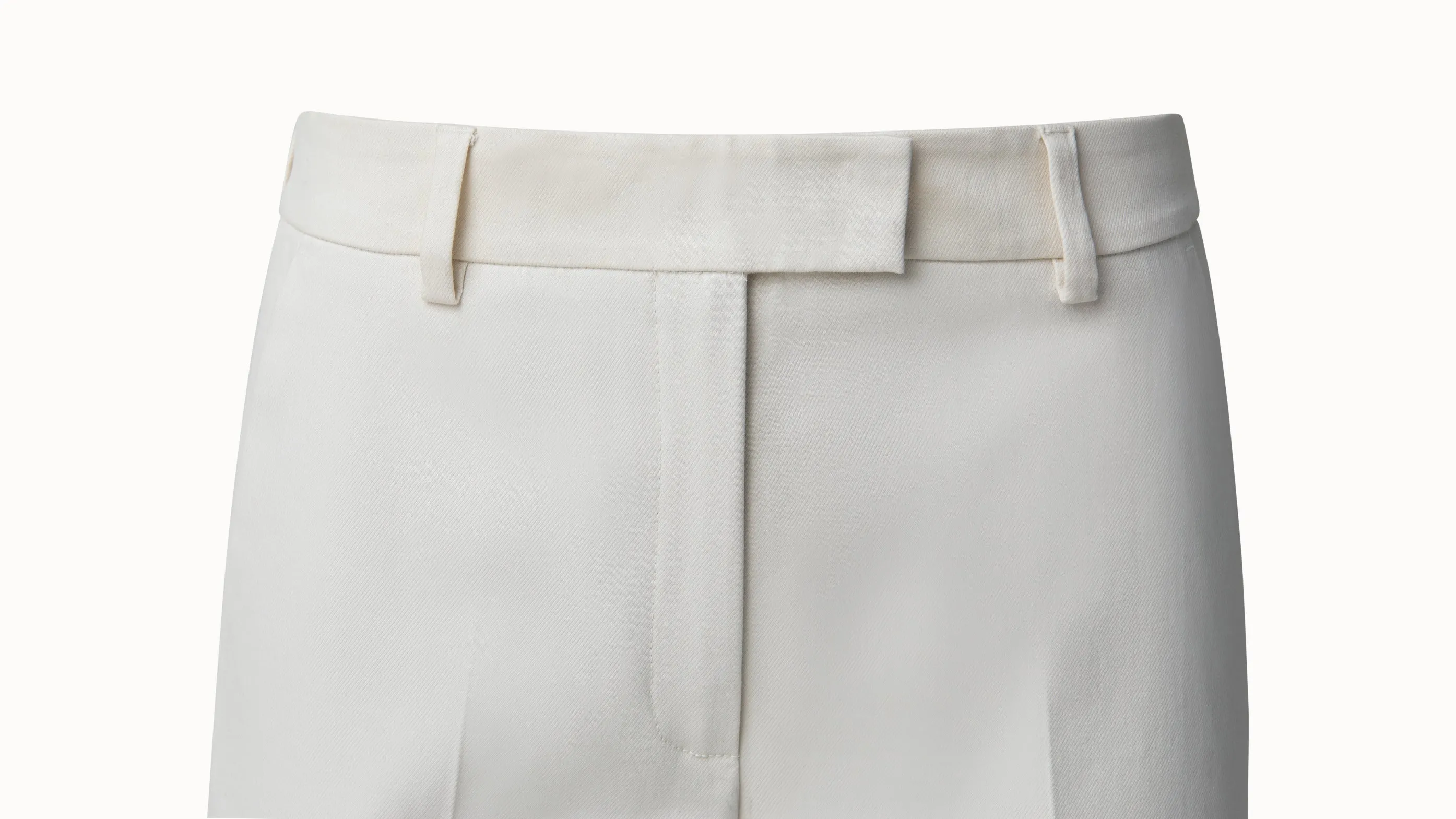 Christelle cotton silk double face cropped pant