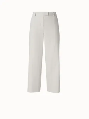 Christelle cotton silk double face cropped pant