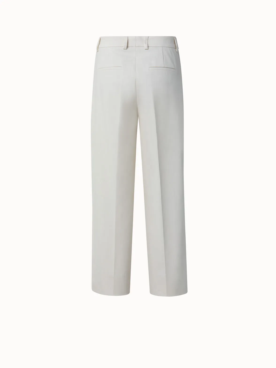 Christelle cotton silk double face cropped pant