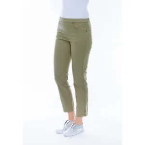 Cropped Jeans by Cafe Latte -Khaki