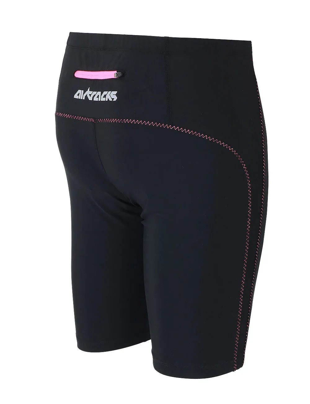 Damen Laufhose Tight Kurz Pink Setprodukt