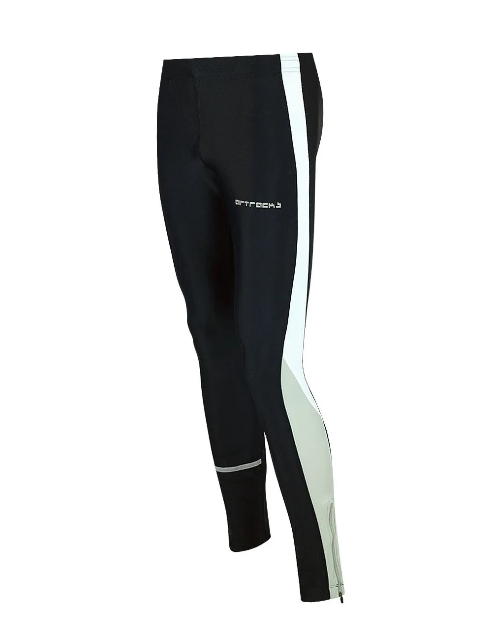 Damen Laufhose Tight Lang Schwarz