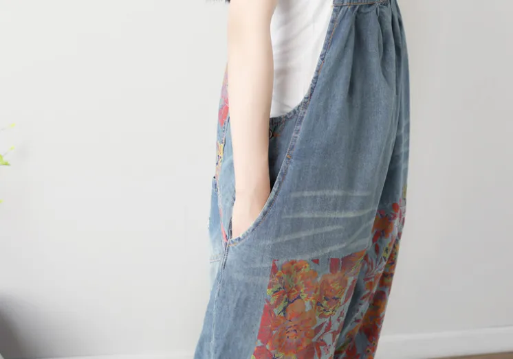 Denim Loose Casual Summer Denim Overall Loose Women Jumpsuits CNHK07151