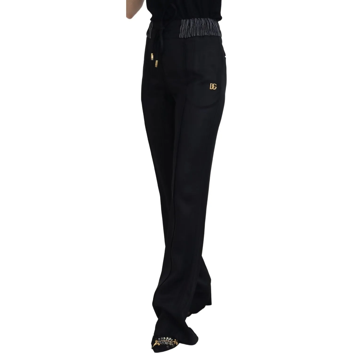 Dolce & Gabbana Elegant Black Cotton Pants