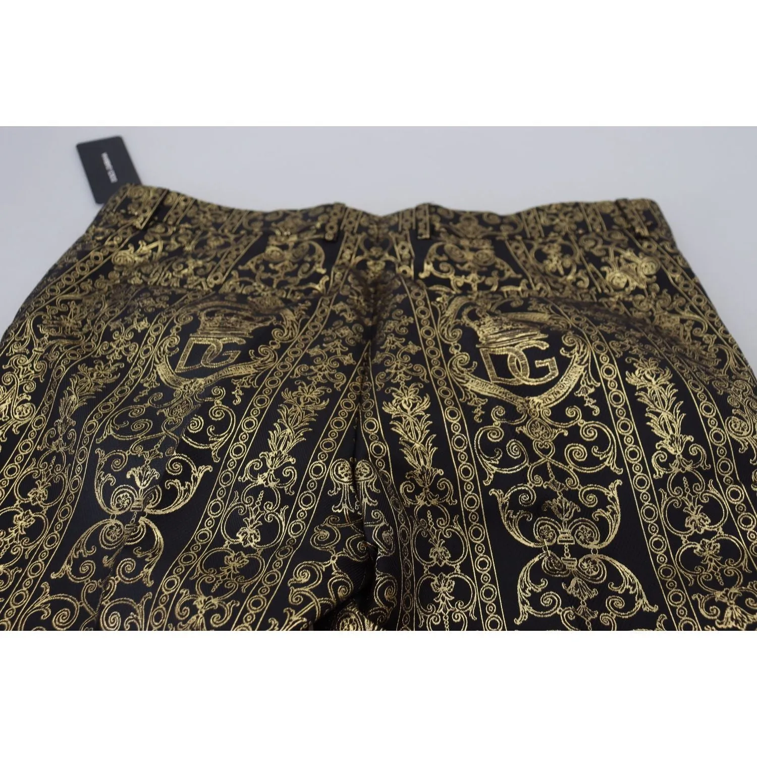 Dolce & Gabbana Elegant Jacquard Evening Pants