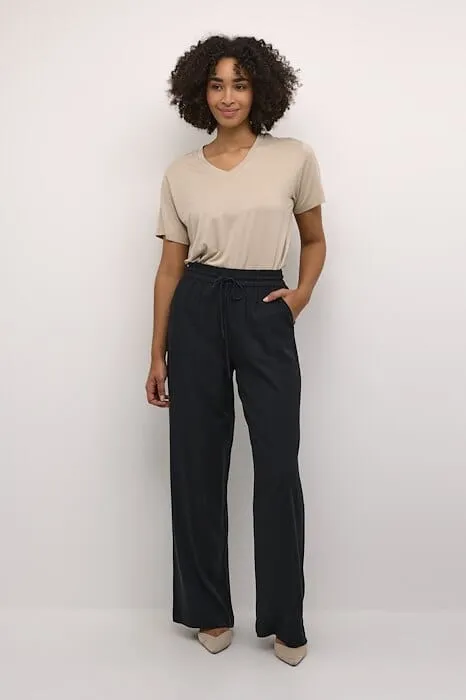 ELASTIC PULL ON WIDE LEG PANT