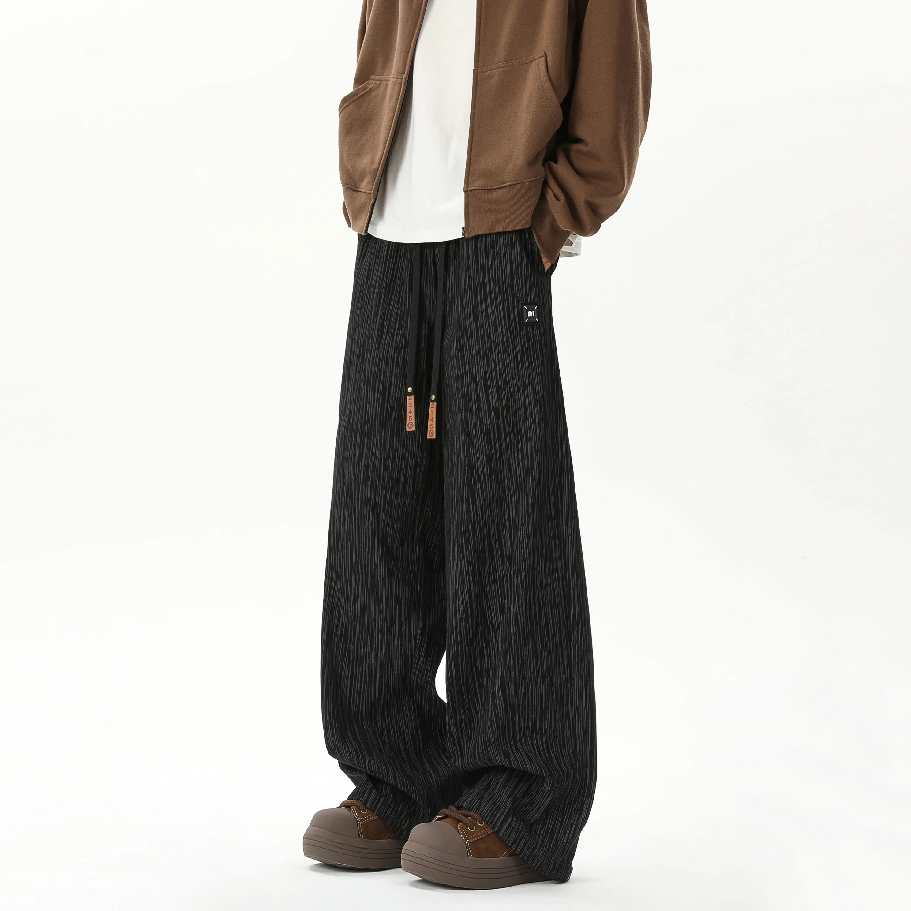 Faire Echo Autumn Winter Textured Loose Pants