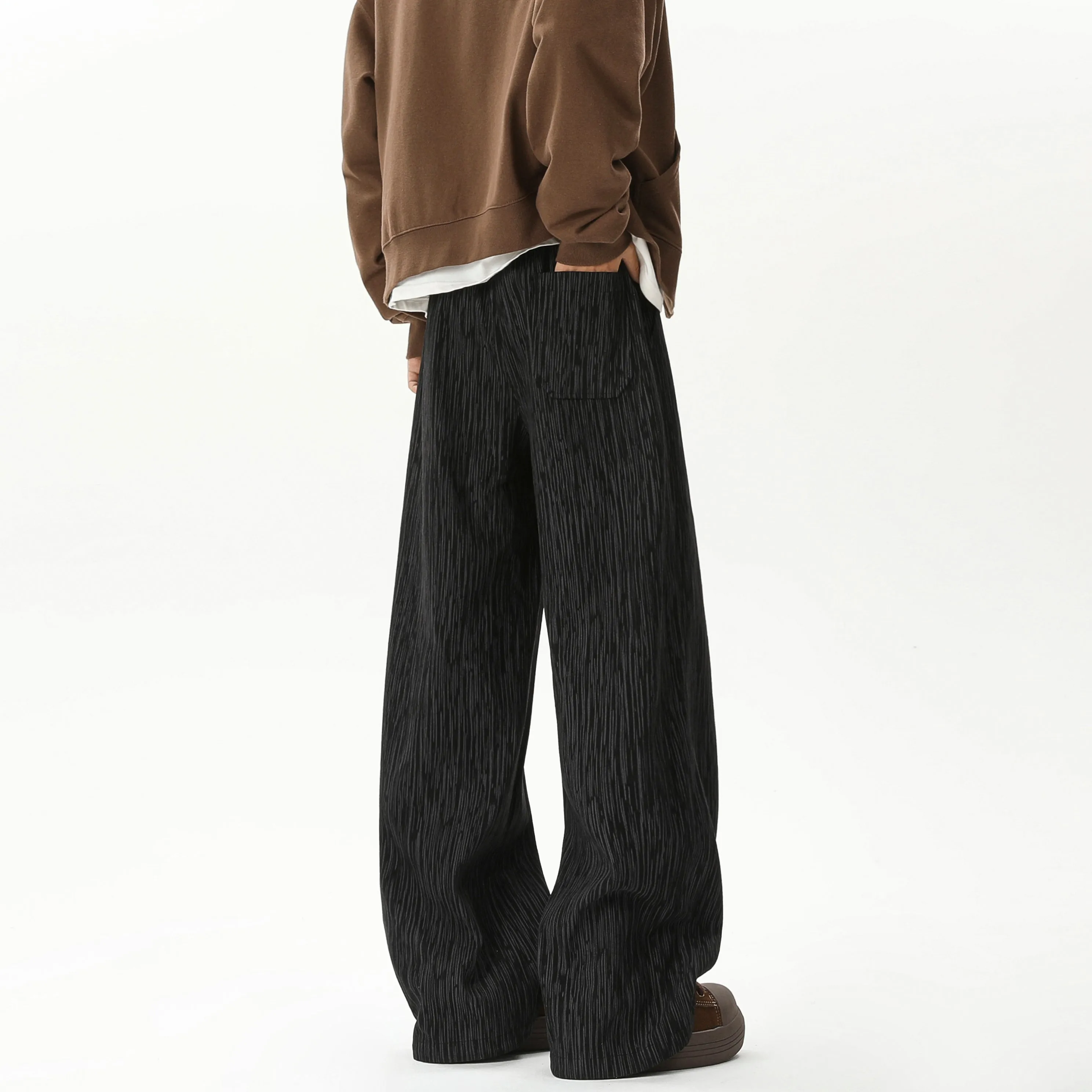 Faire Echo Autumn Winter Textured Loose Pants