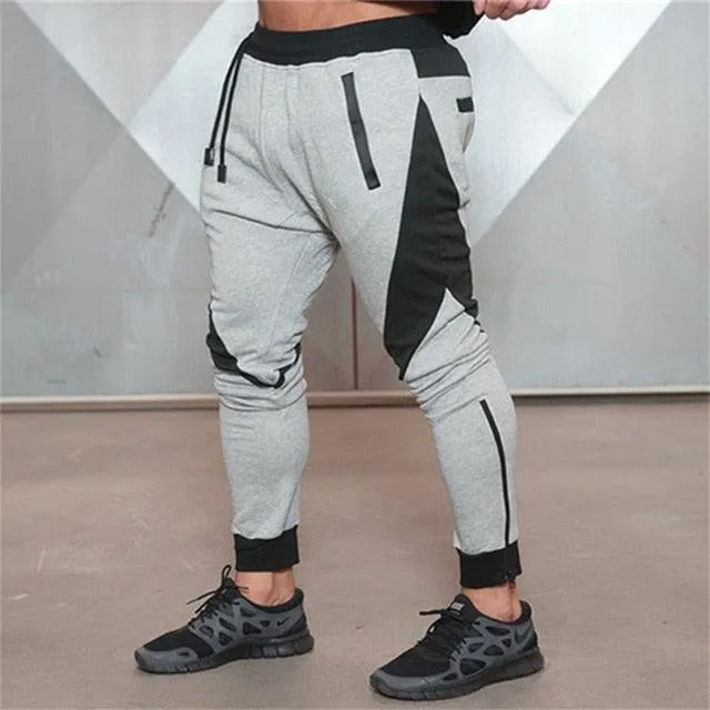 Fashion Sport Pants - Men's Cotton Fitness Running Jogging Pants -Gym Sweatpants (TG4)(F9)