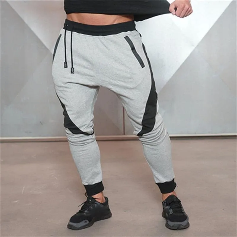 Fashion Sport Pants - Men's Cotton Fitness Running Jogging Pants -Gym Sweatpants (TG4)(F9)