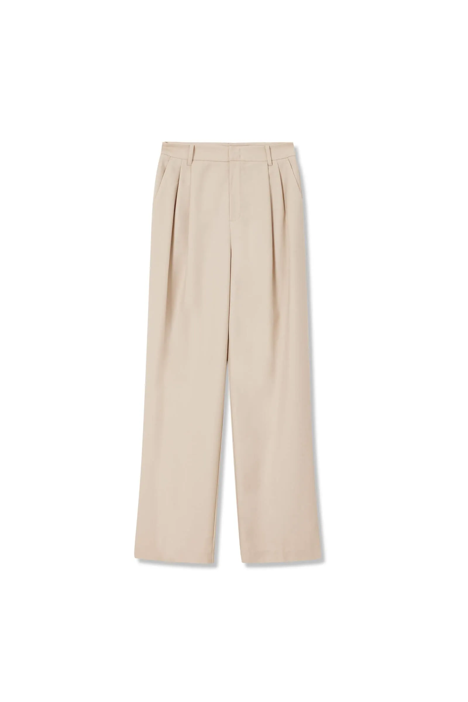 Flattering Straight-Leg Casual Trousers