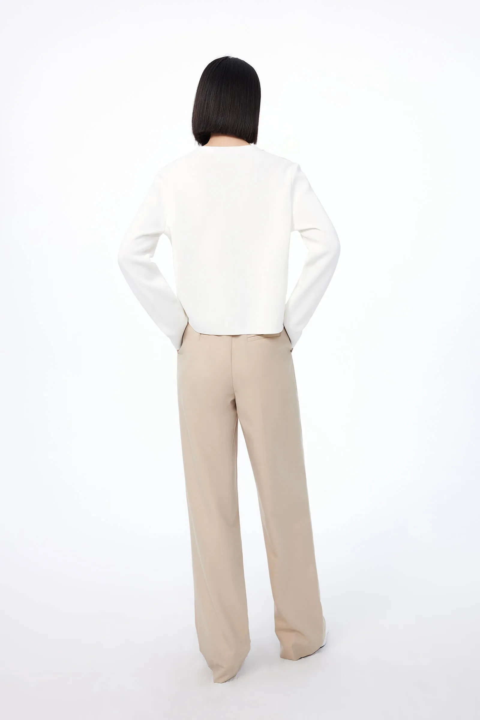 Flattering Straight-Leg Casual Trousers