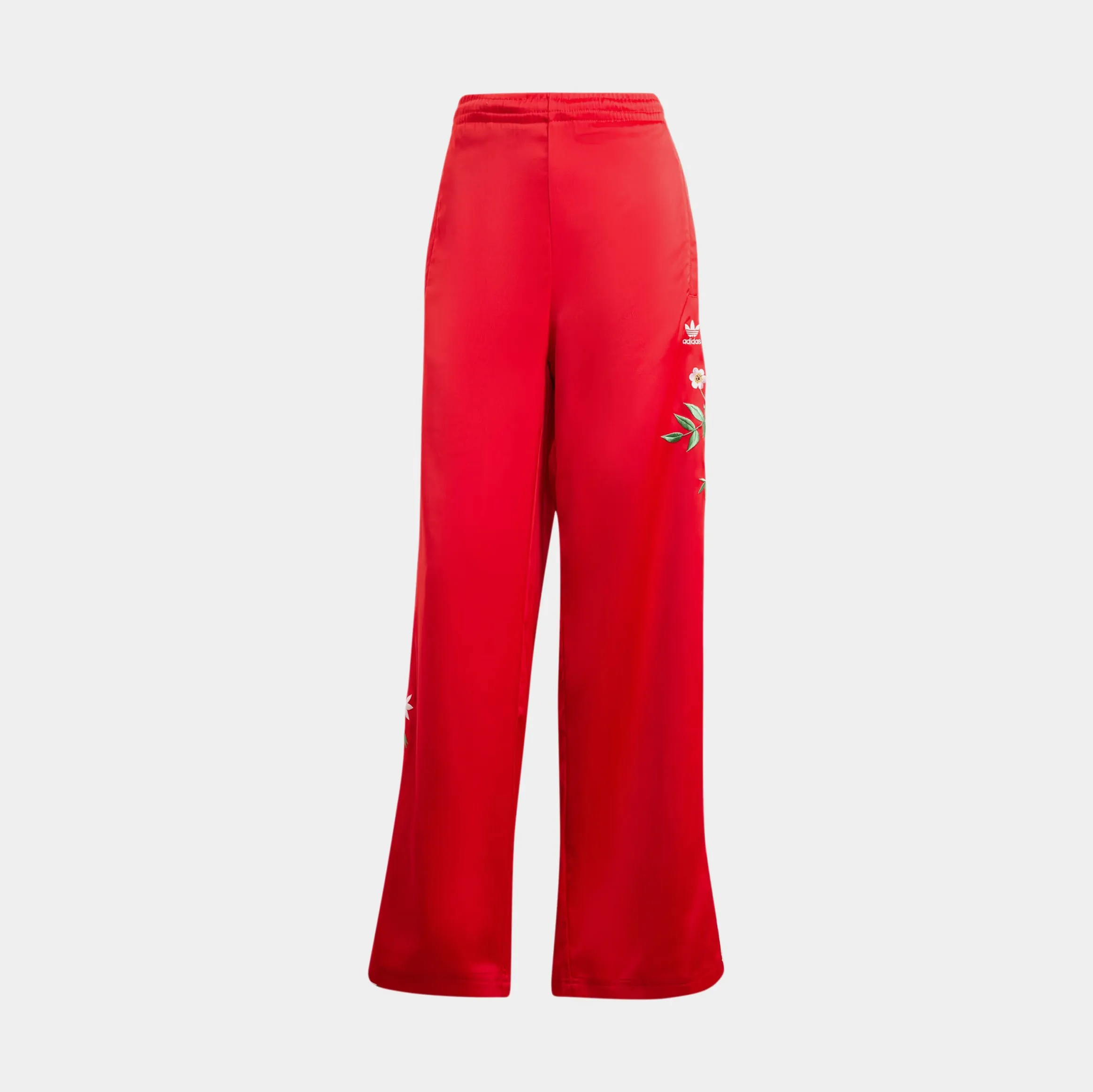 Floral Firebird Womens Track Pants (Red/White)