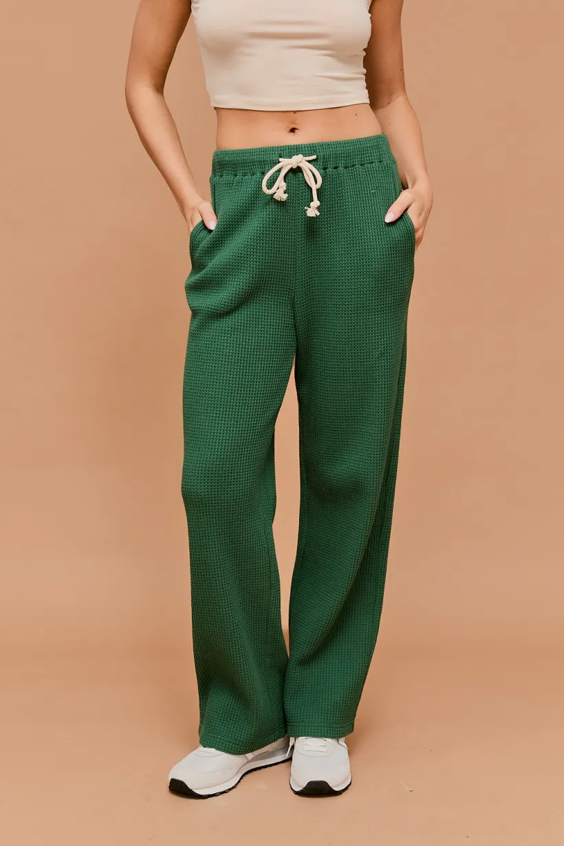 Gilli Waffle Wide Leg Lounge Pants