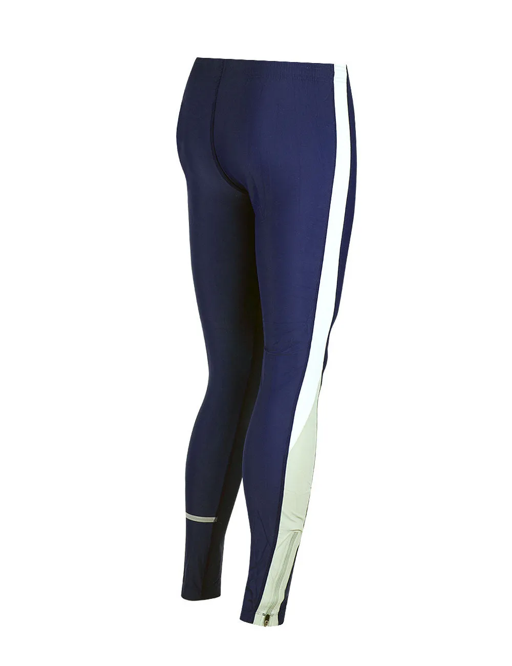 Herren Laufhose Tight Lang Navy-Blau Setprodukt