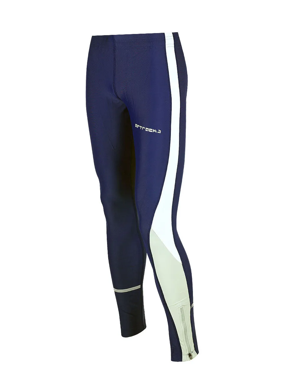 Herren Laufhose Tight Lang Navy-Blau Setprodukt