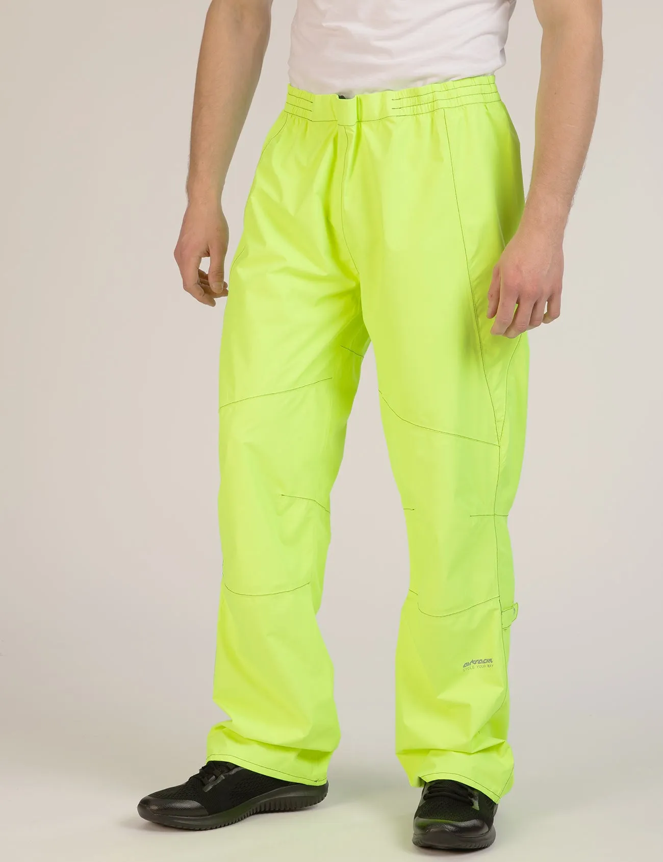 Herren Regenhose - Fahrradhose Lang Comfort Line Neon