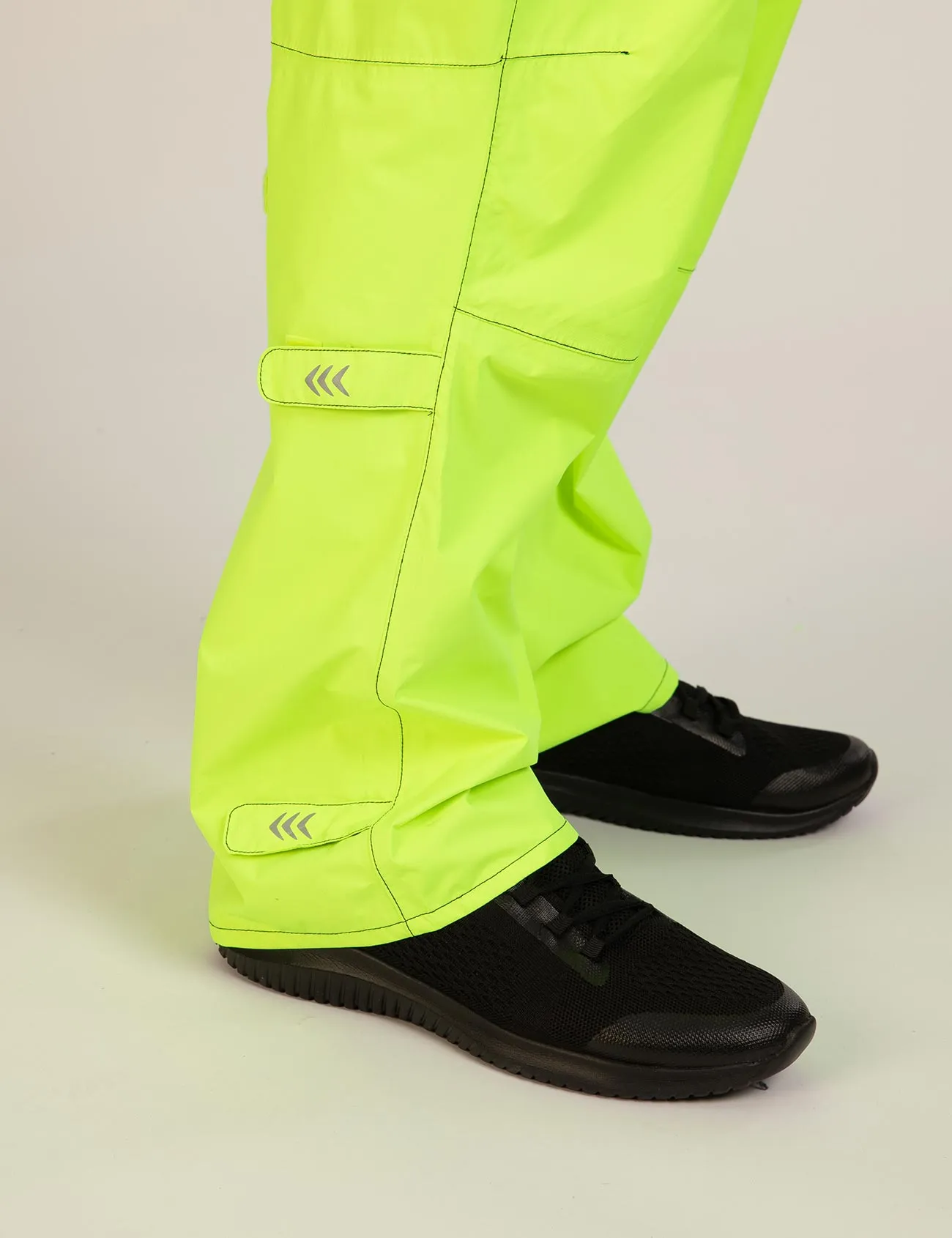 Herren Regenhose - Fahrradhose Lang Comfort Line Neon