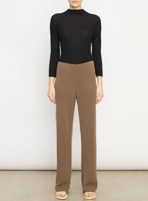 High Waist Bias Pant Umber