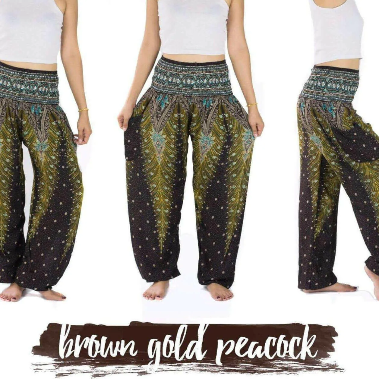 High waist tribal pant / African handmade pant