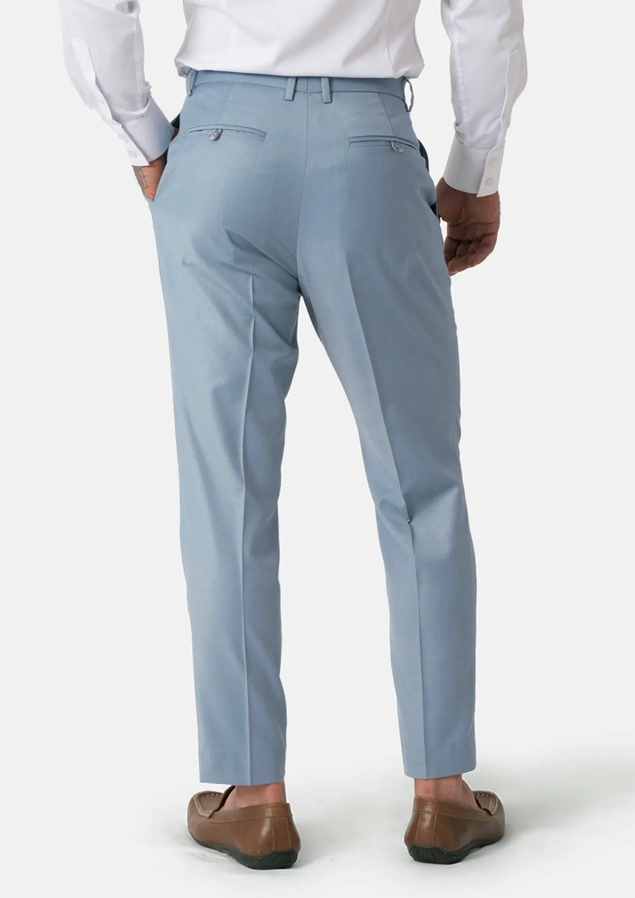 Ice Blue Twill Pants