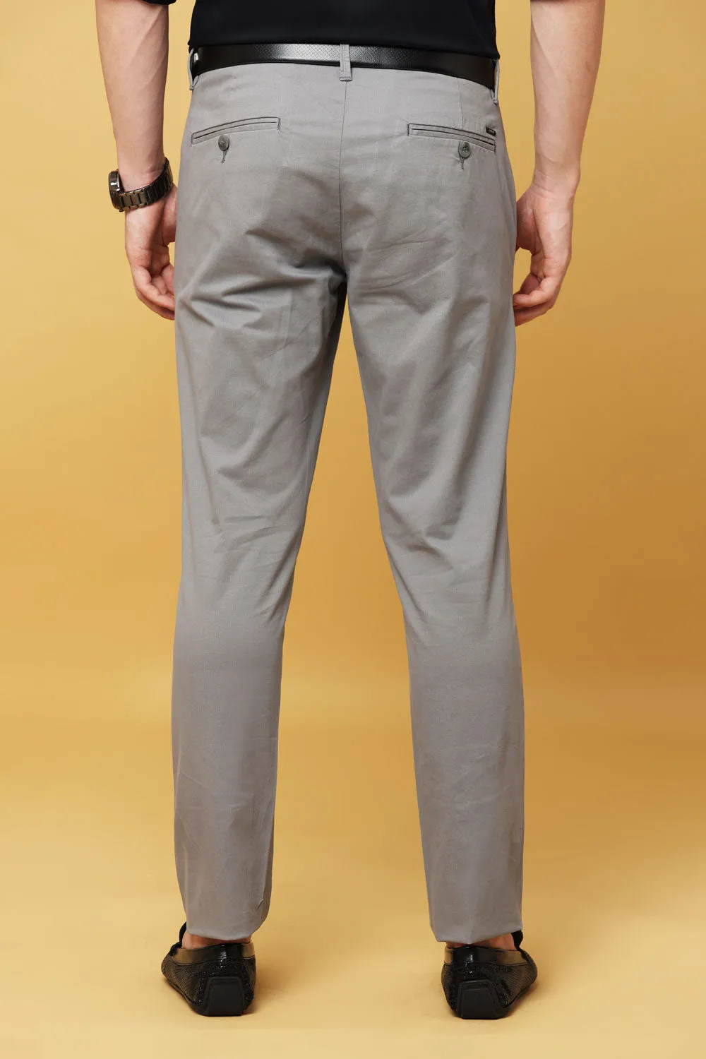 Ivyn Elegant Grey Trousers for Men's