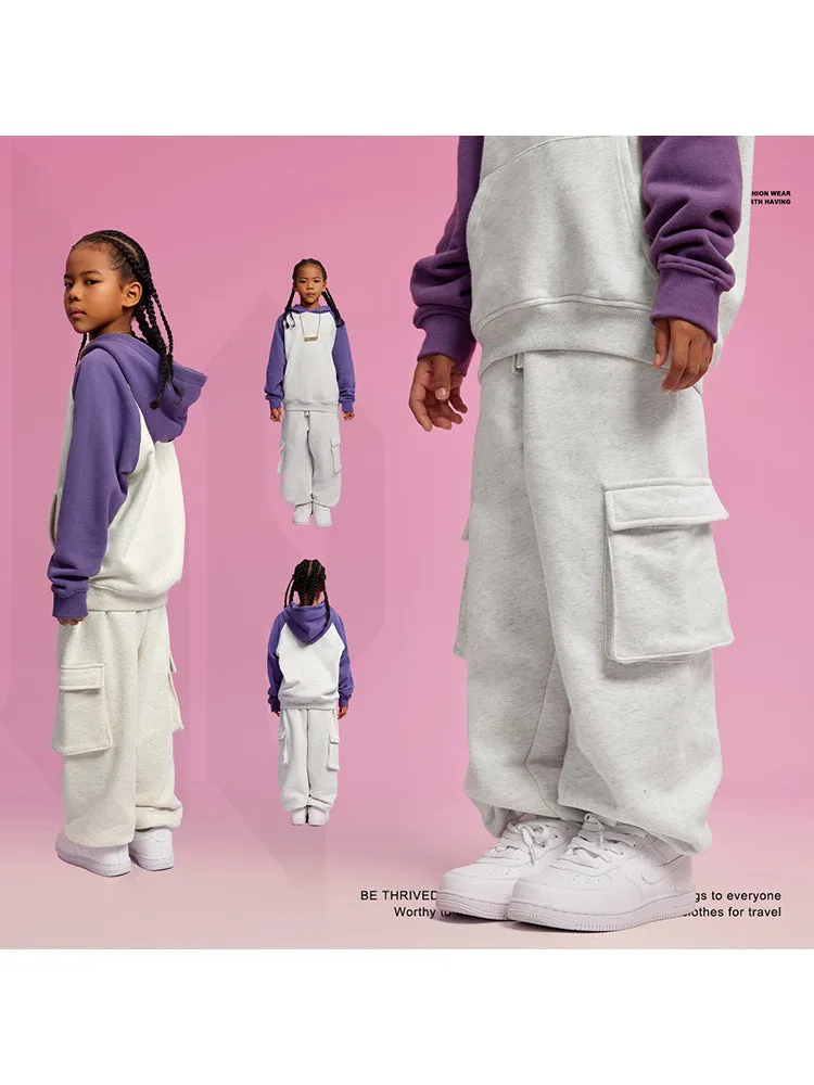 Kids' Thickened Multi-Pocket Pants