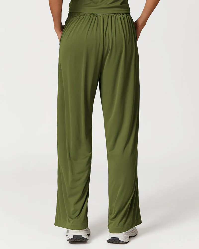 Lightweight Wide Leg Sports Pants