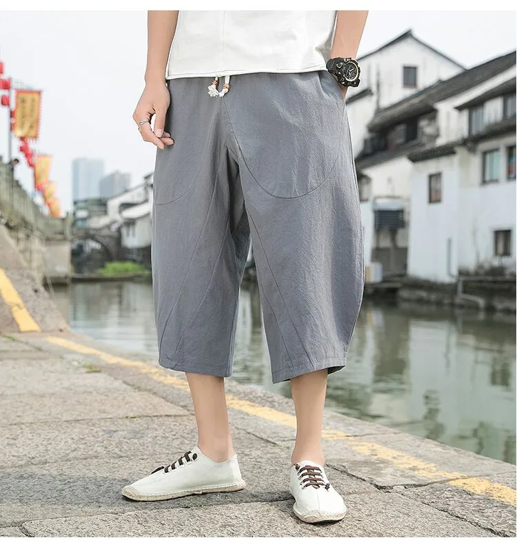 Linen Loose Harem Pants