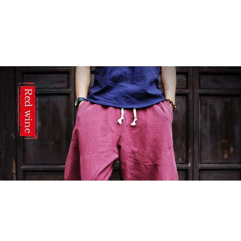 Linen Loose Harem Pants