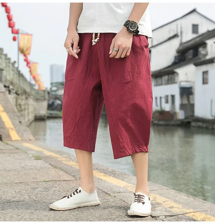 Linen Loose Harem Pants