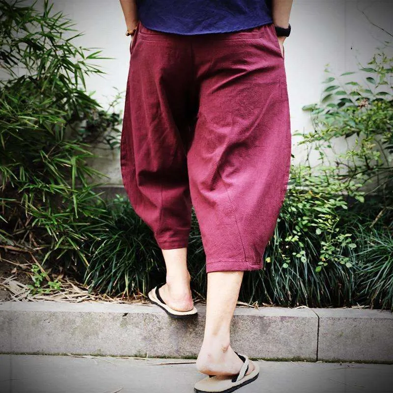 Linen Loose Harem Pants