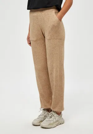 Lupi knit pants - Light Leather Brown Melange