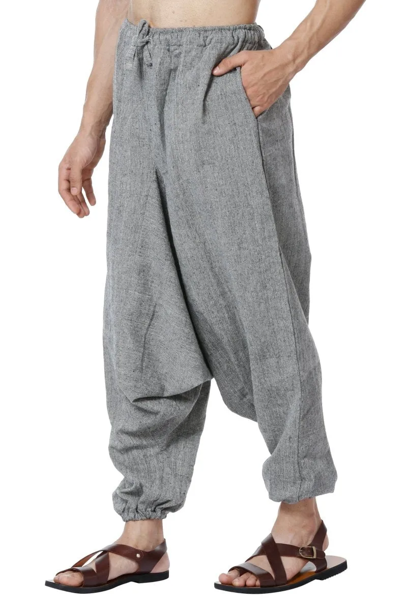 Men's Harem Pants | Grey | Fits Waist Size 28" to 36"